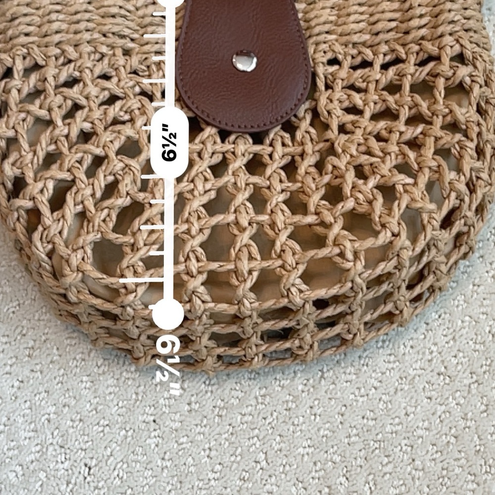 Straw shoulder purse - Picture 4 of 8